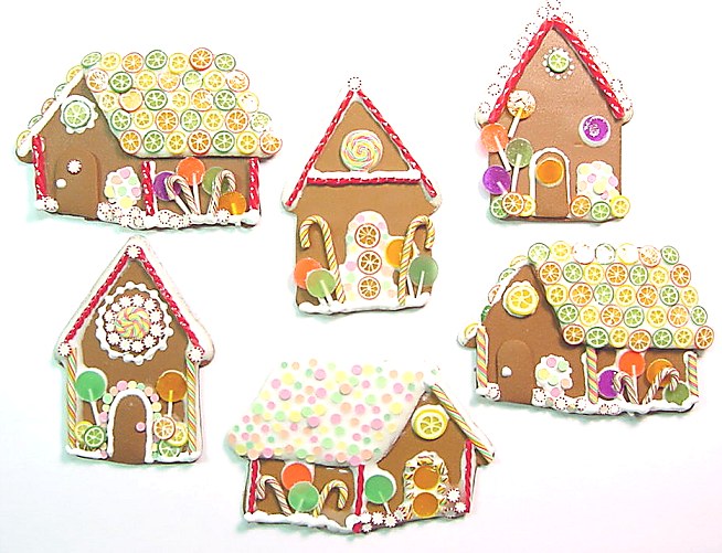 Technorati Tags: polymer clay, gingerbread houses, 