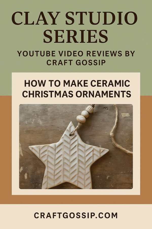 Clay Studio Series – YouTube Video Review Handmade Ceramic Christmas Stars