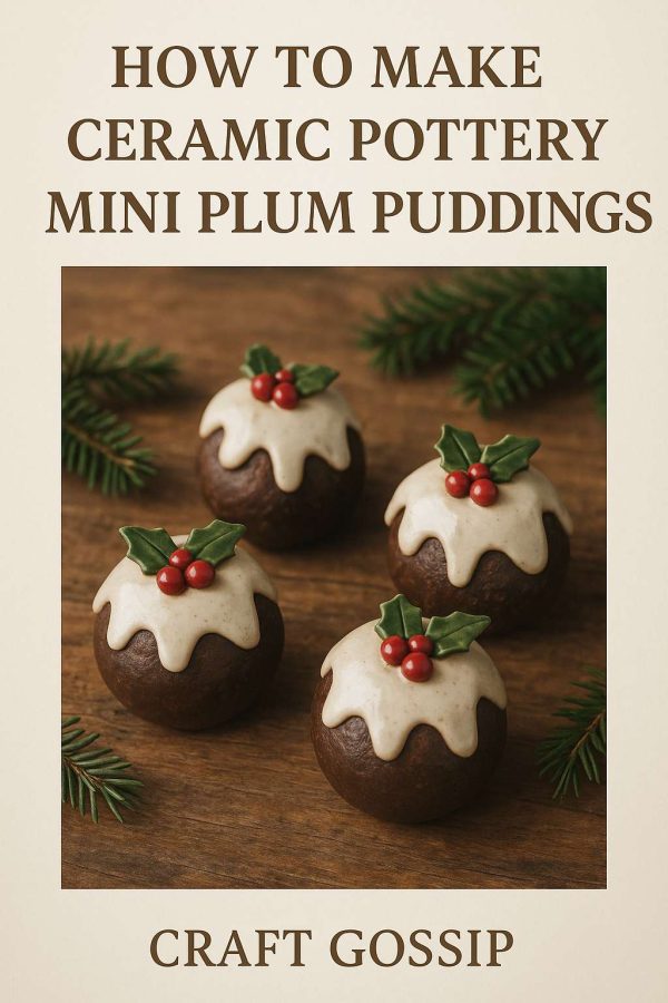 How to Make Ceramic Pottery Mini Plum Puddings